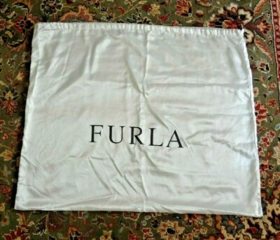 Furla Large Cream Off White Satin Dust Storage Handbag with Drawstring 23" x 19" - Image 1 of 4