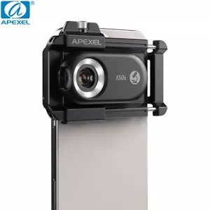 APEXEL NUOVO PhoneMicro 5 Smartphone Microscopio Obiettivo150X Macro con LED per Telefono - Foto 1 di 8