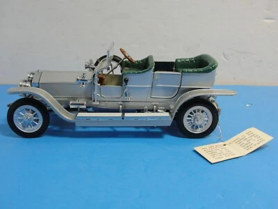 Franklin Mint - 1907 Rolls Royce Argento Fantasma Verde - 1:24 Pressofuso - No - Immagine 1 di 4