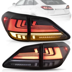 2* VLAND LED Red Tail Lights For 2009-2013 2014 Lexus RX350 RX450 W/ Sequential - Picture 1 of 11