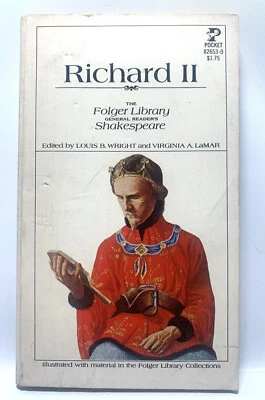 Richard II William Shakespeare 1962 Folger Library Pocket Size Paperback Book - Imagem 1 de 4