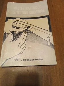 Libro de datos de intercambio de cartuchos de fonógrafo RIDER 1962 con gráficos de referencia - Imagen 1 de 3