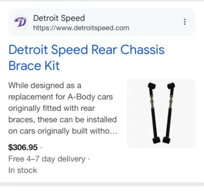 Kit de soporte trasero Detroit Speed Foto 1 de 4