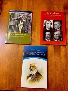 College History Book 3 Lot Declaring Rights Rakove Fred Douglas Radical Recon - Picture 1 of 8