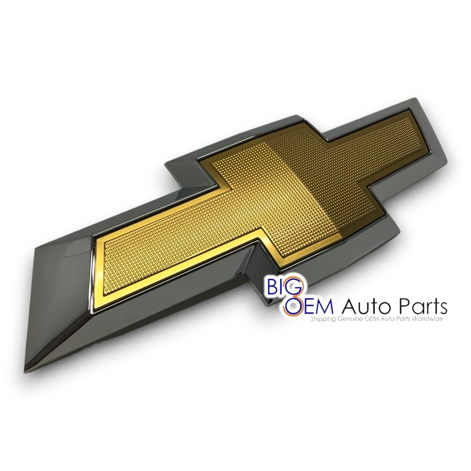 09-12 Chevrolet Traverse parachoques delantero cromado dorado pajarita emblema OEM 84690311 Foto 1 de 4