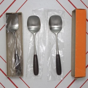 Lauffer Palisander kleiner Zucker oder Gelee Servierlöffel Edelstahl Palisander - Bild 1 von 8