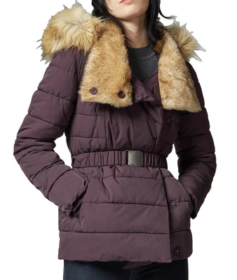 Склад короткий Luxe с подкладкой куртка фиолетовый/коричневый размер 10 Великобритании rrp £89 NH9 SS 11 - Изображение 1 из 4