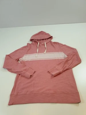 Sudadera con Capucha Faherty Para Hombre Grande Rosa Algodón Orgánico Pullover Rayas Tejido Ligero Foto 1 de 4