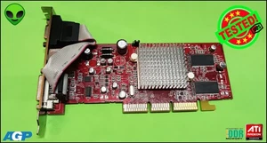 ATI RADEON 9250 128MB DDR GRAFIKKARTE AGP VGA S-VIDEO DVI R9250 64BIT - Bild 1 von 3