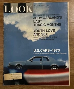 Look October 7, 1969 Cover US Cars 1970 Automotive Preview - Foto 1 di 4