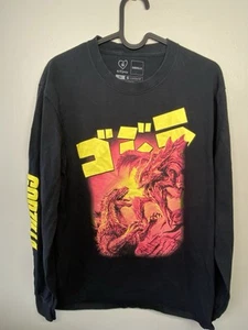 Godzilla Movie Longsleeve Shirt Size Medium Black Crunchyroll - Picture 1 of 3