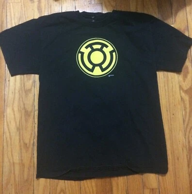 Camiseta DC Green Latern Movie Sinestro Fear Talla Hombre Grande Cuerpo Amarillo Cómic Foto 1 de 4