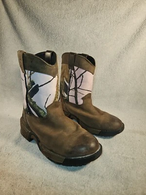 Botas de Vaquero Aztecas Rosa Rocoso Camufladas Para Mujer 1M Cuero Vaquera Occidental Foto 1 de 4