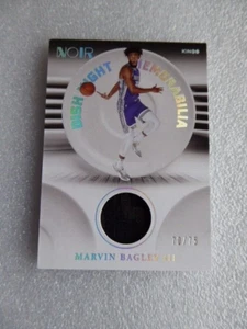 2020-21 PANINI NOIR - DISH NIGHT MEMORABILIA - MARVIN BAGLEY III PATCH - 70/75 - Bild 1 von 3