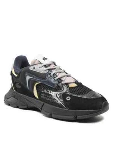 Lacoste L003 Trainers Mens Black Navy Size UK 8 9 11 - Picture 1 of 5