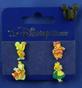 Alice in Wonderland Rabbit Mad Hatter Cheshire Cat 4 Mini Pins OC Disney # 4709 - Picture 1 of 10