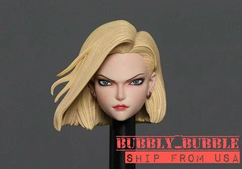 1/6 Anime Girl Head Sculpt Android 18 For 12'' Female Figure Body Iminitoys☆USA☆ Cover