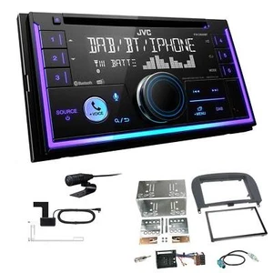JVC 2-DIN MP3 Autoradio Bluetooth DAB+ für Mercedes Benz SL Roadster 2001-2011 - Bild 1 von 6