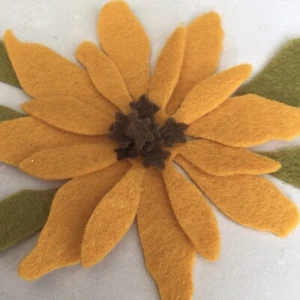 Felt Flower, Black Eyed Susan , Large, Die Cut Felt Flowers - Picture 1 of 8