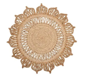 Round Jute Table Mat -14 x 14 inches - Picture 1 of 6
