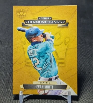 Evan White DEBUT Rookie RC 2021 Diamond Kings Card Seattle Mariners - Image 1 of 2
