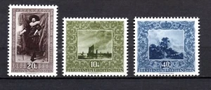 Liechtenstein 1951 set paintings/art (Michel 301/03) MNH - Picture 1 of 2