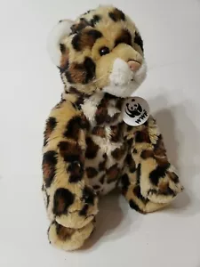 Build a Bear 16" WWF World Wildlife Fund 2007 Cheetah Leopard Pendant Logo BABW - Picture 1 of 6
