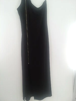 Fashion to Figure Long Black One Shoulder Dress with Side Zipper Size 2X Jr. New - Image 1 of 4