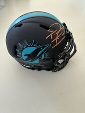 Signed Tua Tagovailoa Miami Dolphins Eclipse Speed Mini Helmet w/Fanatics COA