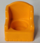 1969 Fisher Price Little People Replacement Part-Orange Sofa Chair