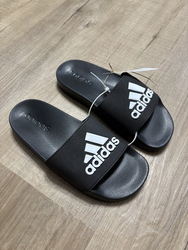 Adidas Adilette Doccia Scivoli Bambini Core Nero Bianco Nuvola Taglia 3