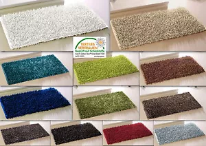 Teppich Metallic Shaggy all Räume Badteppich Badematte Duschvorleger Badvorleger - Bild 1 von 13