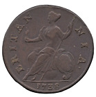 1738 George II Half Penny Coin
