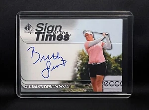 2021 SP Authentic Brittany Lincicome #SOTT-BL Sign of the Times AUTO (RC) - Picture 1 of 2
