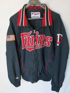 Vintage MAJESTIC Men's MLB Minnesota TC TWINS Full-Zip Lined Jacket Size L - Picture 1 of 8