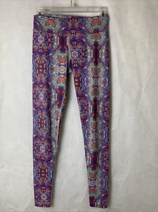 Mira Rae Indian Inspired Colorful Capri Workout Athletic Leggings Women’s M - Picture 1 of 5
