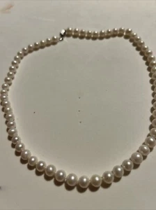 Impresionante collar de perlas Akoya de plata de ley gran regalo para tus seres queridos - Imagen 1 de 12
