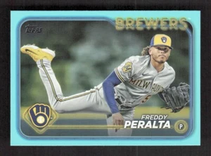Freddy Peralta 2024 Topps Serie 1 AQUA Parallel Fanatics #26 - Imagen 1 de 2