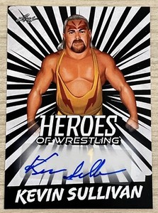 2023 Leaf Heroes Of Wrestling Kevin Sullivan Black / White Autograph Card