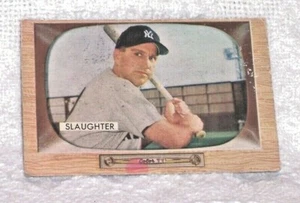 (K21) - Vintage - 1955 - ENOS SLAUGHTER #60 Bowman 2 3/4" x 3 3/4" Baseball Card - Picture 1 of 3