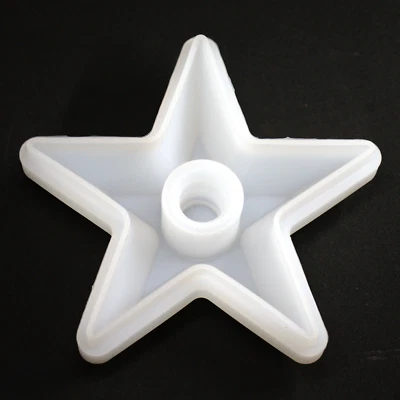 DAJUNI Silikonform Kerzenständer Stern Gießform Kerzenhalter für Raysin ca. 14 cm