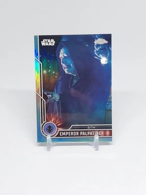 2023 Topps Chrome Star Wars Galaxy Emperor Palpatine #72 Aqua Refractor/199 Foto 1 de 3