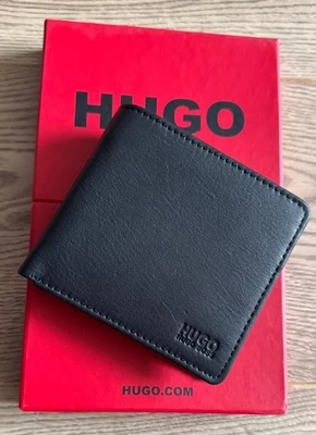 New  Hugo Boss Black Leather Credit Cardholder Wallet - Image 1 of 4
