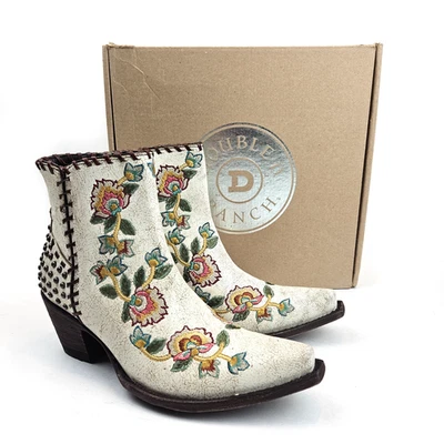 Botines Double D Ranch de Old Gringo casi famosos con tachuelas florales y punta corta talla 8 Foto 1 de 4