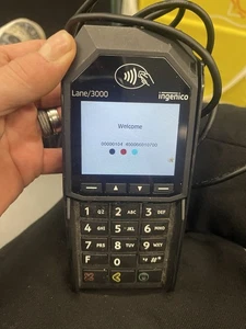 Terminal de tarjeta de crédito Ingenico Lane 3000 CL con cable de alimentación - Imagen 1 de 4