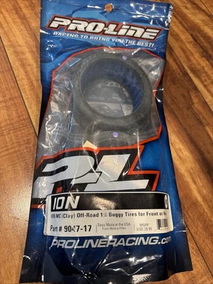 Proline Ion Mc (Clay) Off-road 1:8 Buggy Tires For Front Or Rear 9047-17 - Image 1 of 2