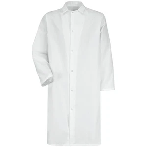 Red Kap Gripper-Front Butcher Frock without Pockets - Picture 1 of 3