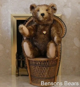 Steiff 1999 Teddy Peace 1925 Replica Brown Mohair Large 2ft 1ins 65cm Ean 675249 - Picture 1 of 9