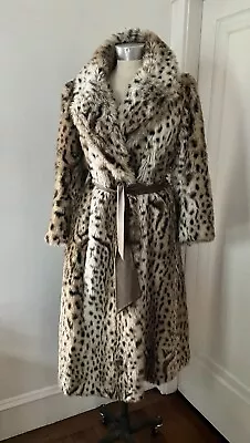 Abrigo vegano vintage de lince sintético glamuroso Tissavel de principios de los 70 Foto 1 de 4