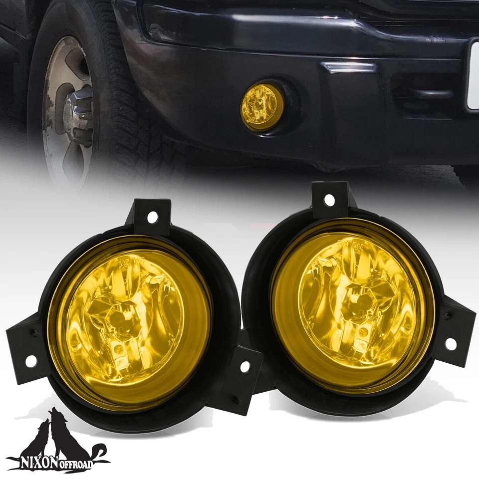For 2001 2002 2003 Ford Ranger Fog Lights Front Bumper Lamps Yellow Lens LH & RH - Image 1 of 4